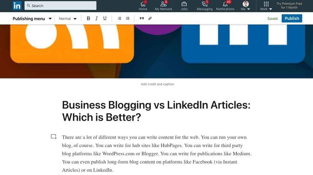 Blogging vs. LinkedIn: Establishing Professional Authority
